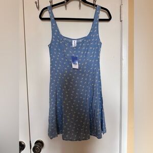 Abound Blue Floral Mini Dress NWT